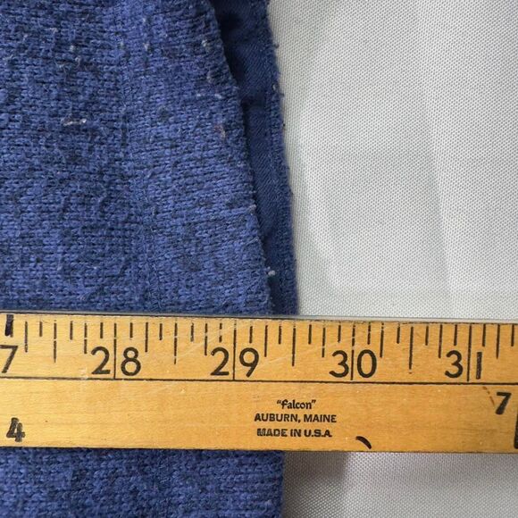 Lands’ End Hooded Fleece Coat Women’s 18 Blue Full Zip Longline Warm Outerwear - Picture 5 of 5